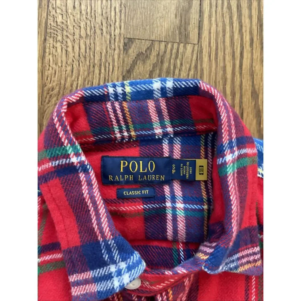 Polo Ralph Lauren Men's Small Classic Fit Plaid Twill Workshirt Lumberjack NWT